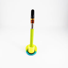Load image into Gallery viewer, Tanzi Magnetic Vape Pen Stand Blue &amp; Yellow  Color, Vape Pen Holder, E-Cigarette Holder, E-Cigarette Stand, Vape Cartridge Stand, 510 Thread
